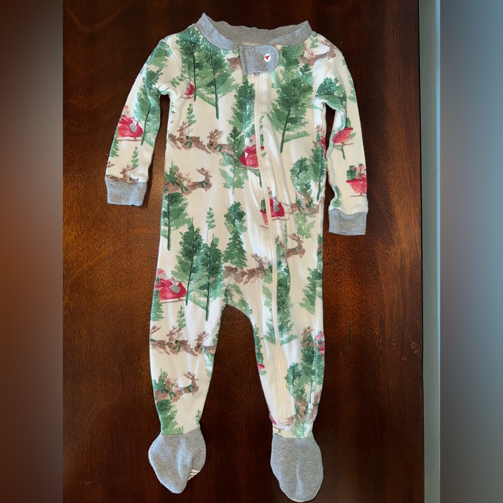 Burt's Bees Baby Santa Christmas Snug-Fit Onesie